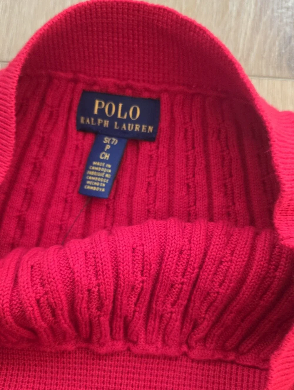 Polo Ralph Lauren Cotton Polo Cardigan & Pleated Skirt Set Red S Small 7 Outfit